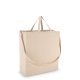 Sac cabas beige de trois-quarts arrière, sans marquage visible