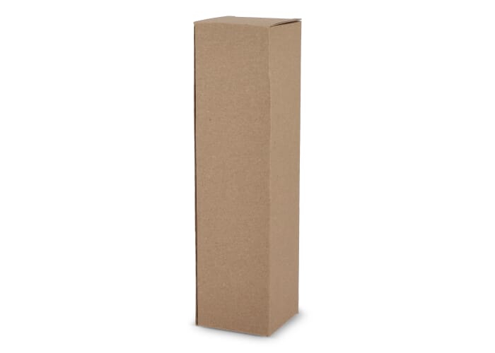 Étui bouteille à personnaliser en carton recyclé Marron