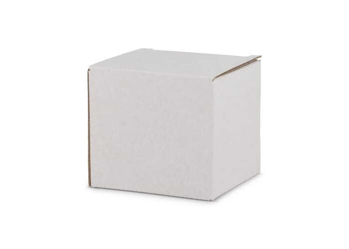Coffret publicitaire carton petit format pour mugs Blanc