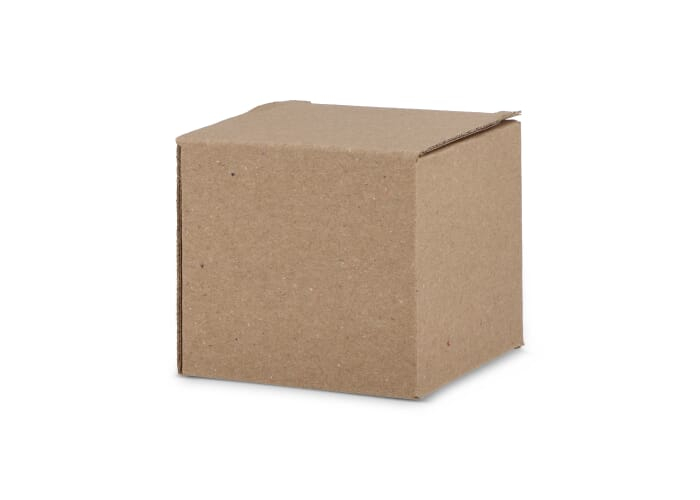 Coffret publicitaire carton petit format pour mugs Marron