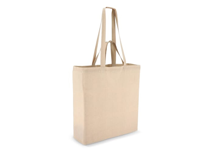 Sac publicitaire coton naturel à double port 140g Ecru