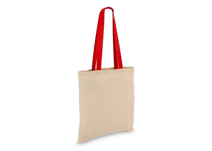 Sac à personnaliser coton naturel 140g 38x42cm Rouge