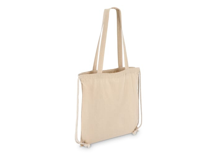 Sac personnalisable coton 140g à cordon 38x42cm Ecru