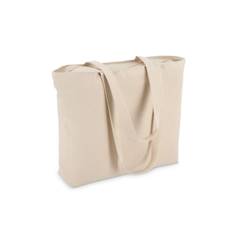 Sac personnalisé coton zippé 320g grand format
