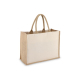Sac publicitaire anses courtes et soufflet jute et coton 320g