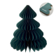 Sapin vert en papier alvéolé présenté de face avec personnalisation visible à la base