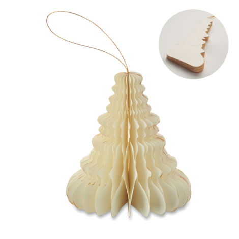 Suspension en papier à personnaliser pour sapin Harmotree