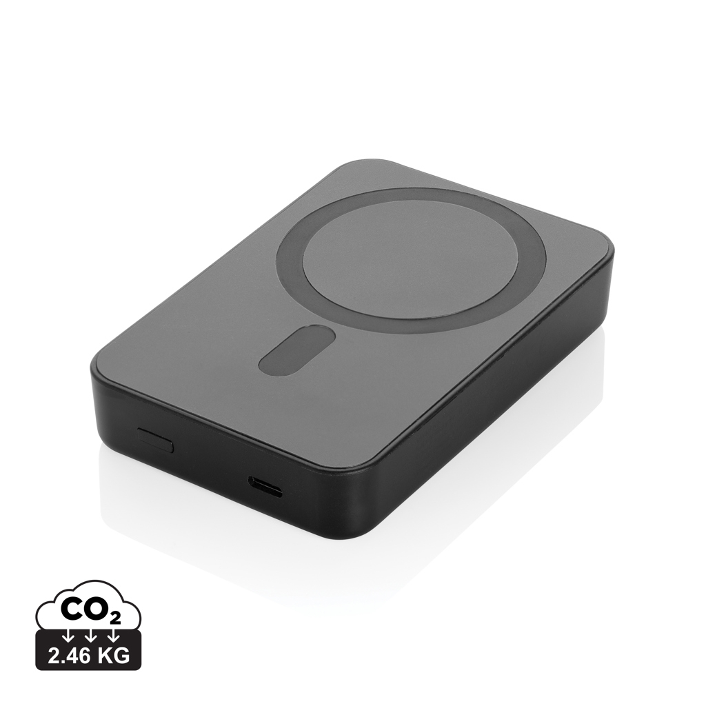 Powerbank magnétique 10.000mAh RCS personnalisé Amporia Noir