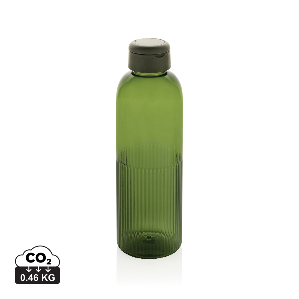 Bouteille 750ml rPET RCS étanche personnalisable Ripple Vert