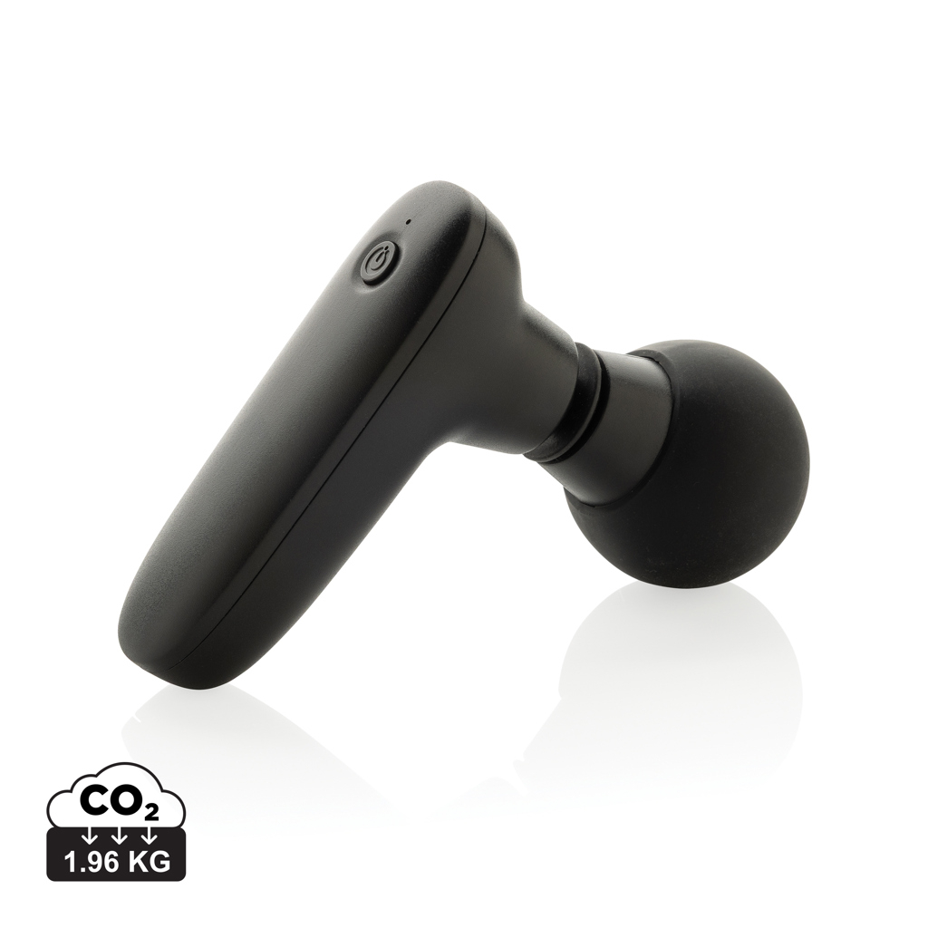 Pistolet de massage personnalisable ABS recyclé Revix Noir