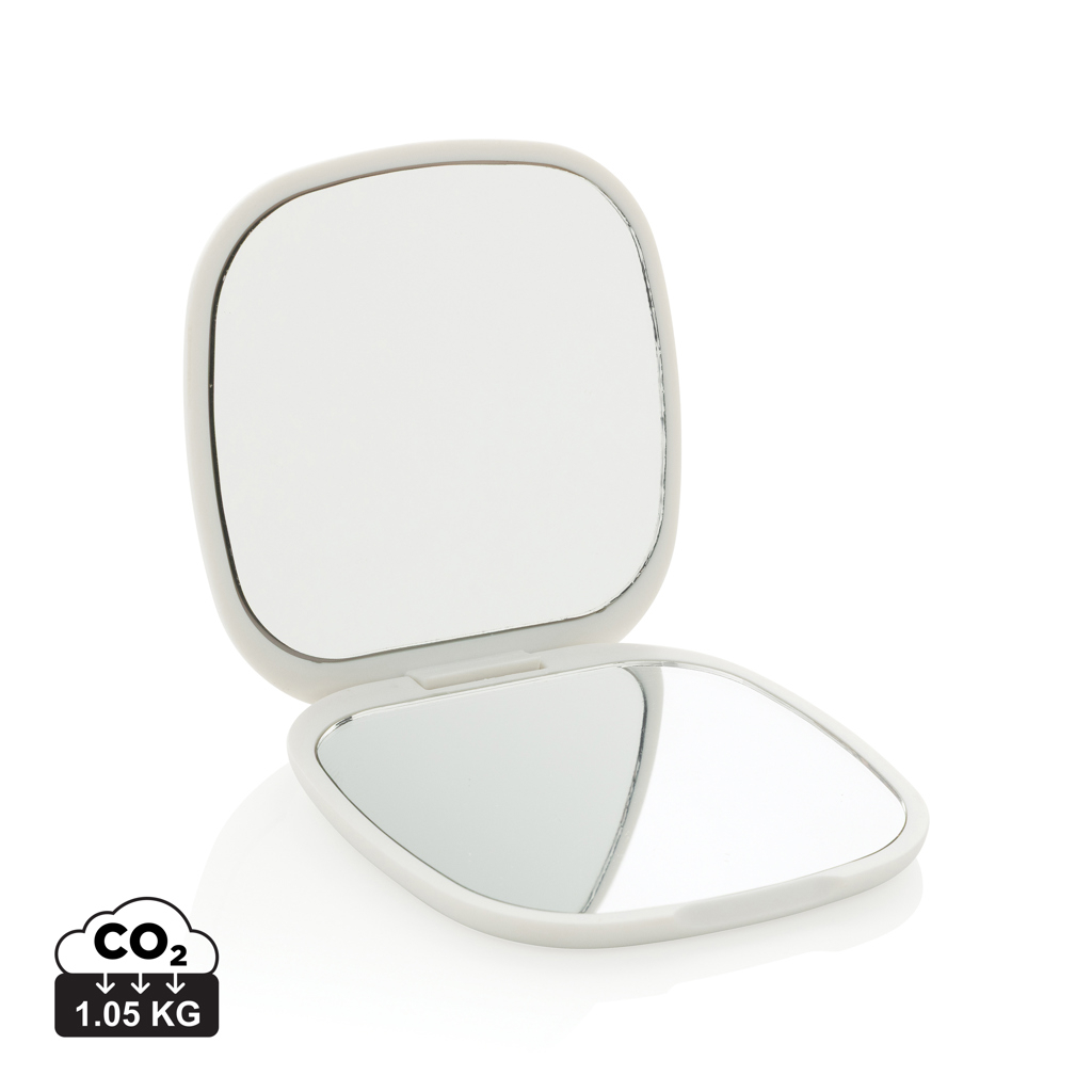 Miroir de poche promotionnel ABS recyclé Reflecta Blanc