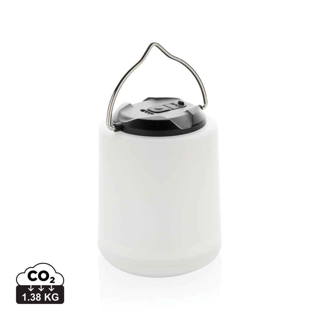 Lampe de table promotionnelle recyclée rechargeable Limio Blanc