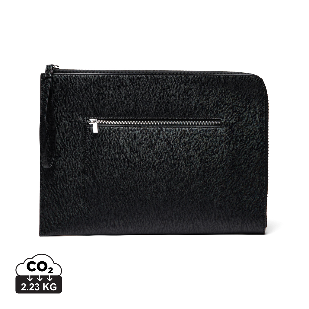 Sacoche ordinateur 16’’ personnalisée rPET RCS Bermond Noir