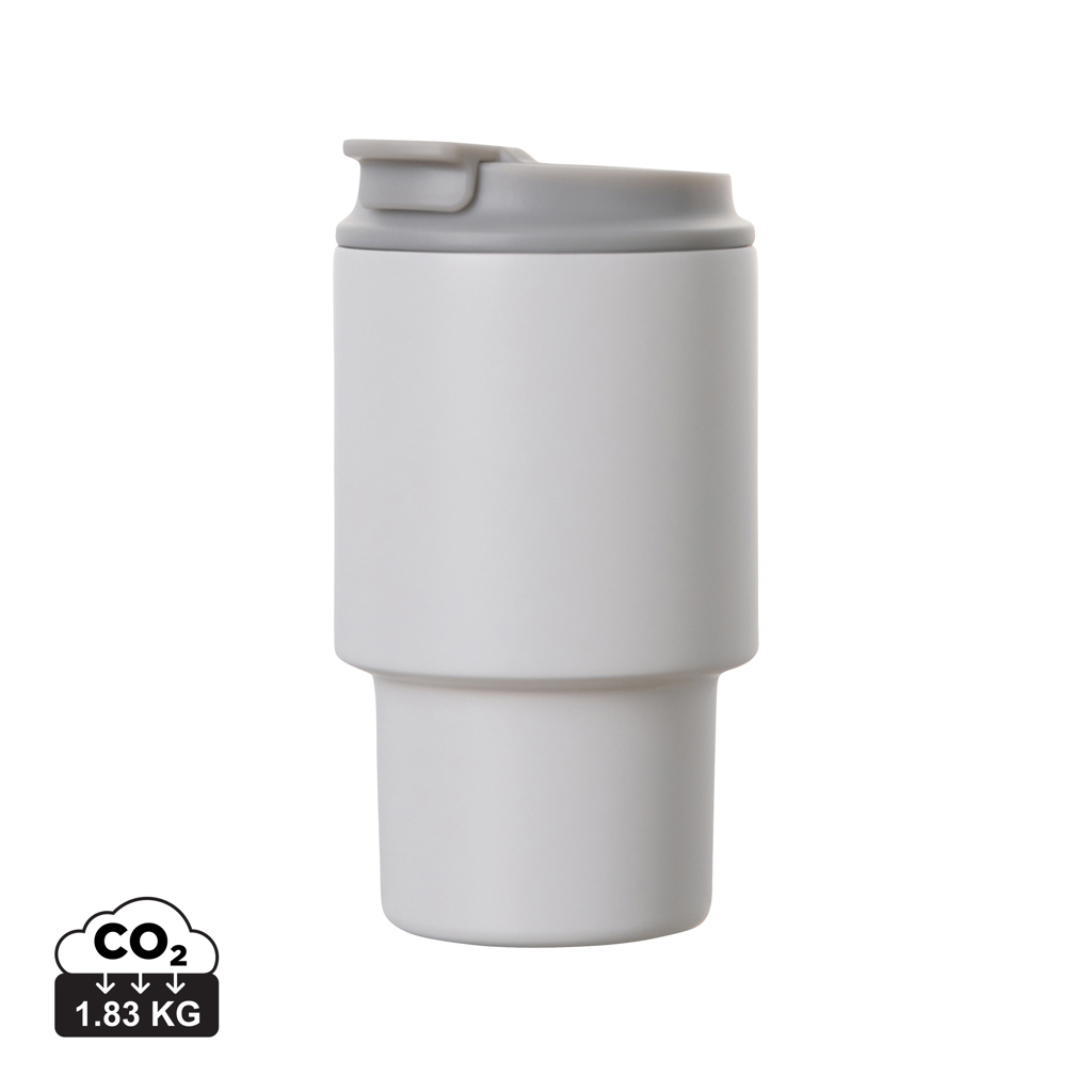 Tasse isotherme personnalisée 350ml inox Nagano Blanc