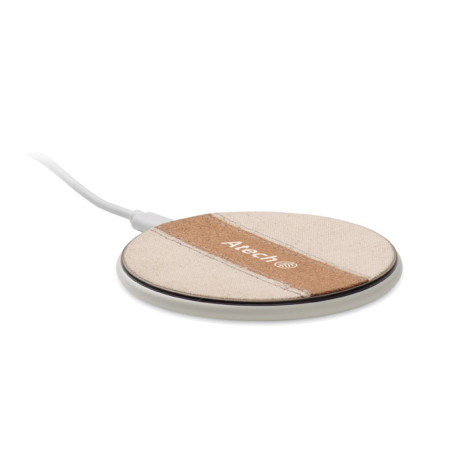 Chargeur sans fil 15W en liège promotionnel Cortless