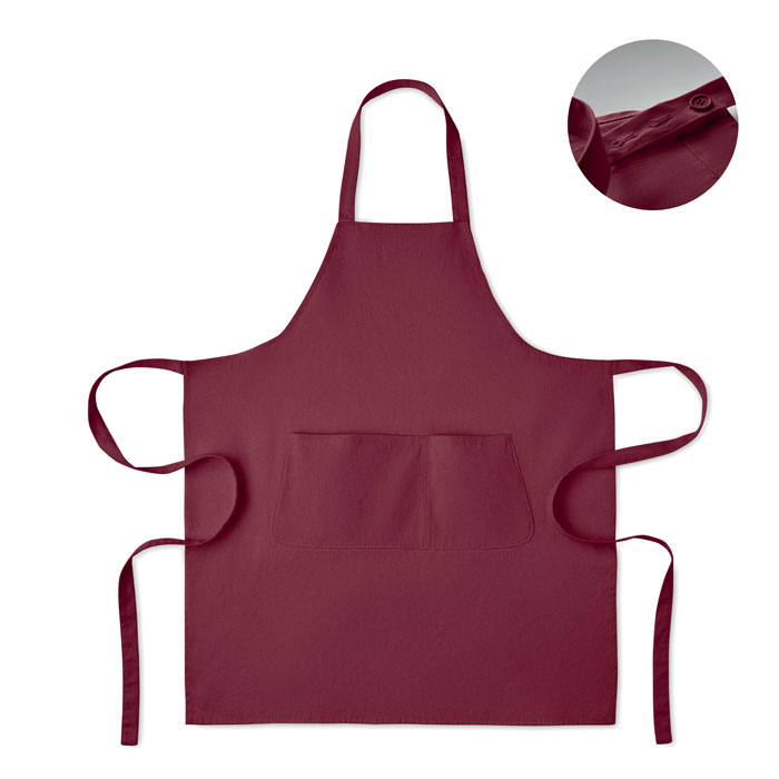 Tablier coton bio 240g promotionnel Gamma Bordeaux