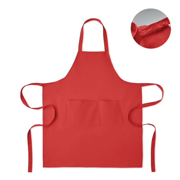 Tablier coton bio 240g promotionnel Gamma Rouge