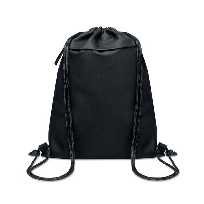 Sac à cordon 600D RPET à personnaliser Bangkok Bag Noir