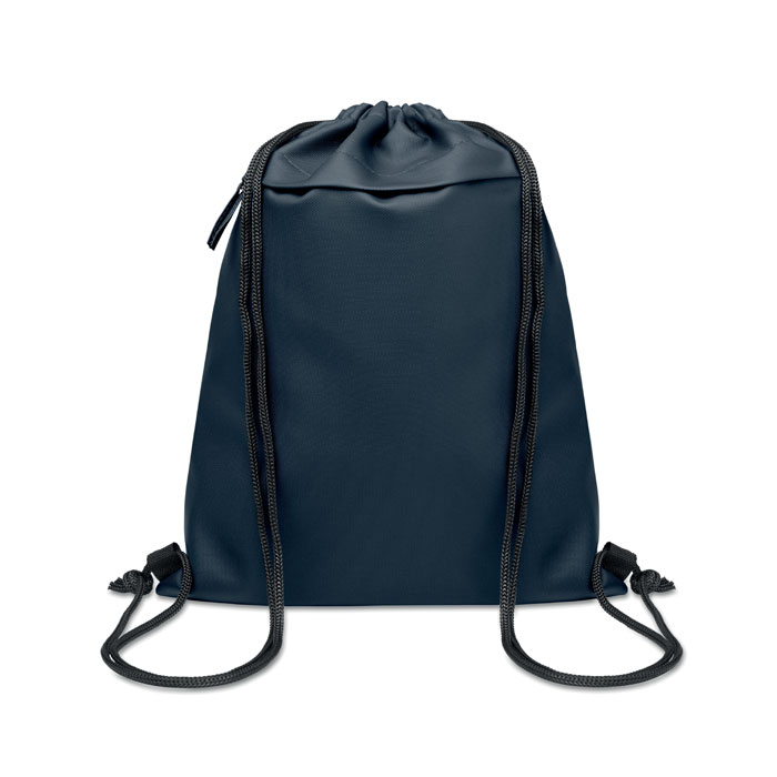 Sac à cordon 600D RPET à personnaliser Bangkok Bag Bleu