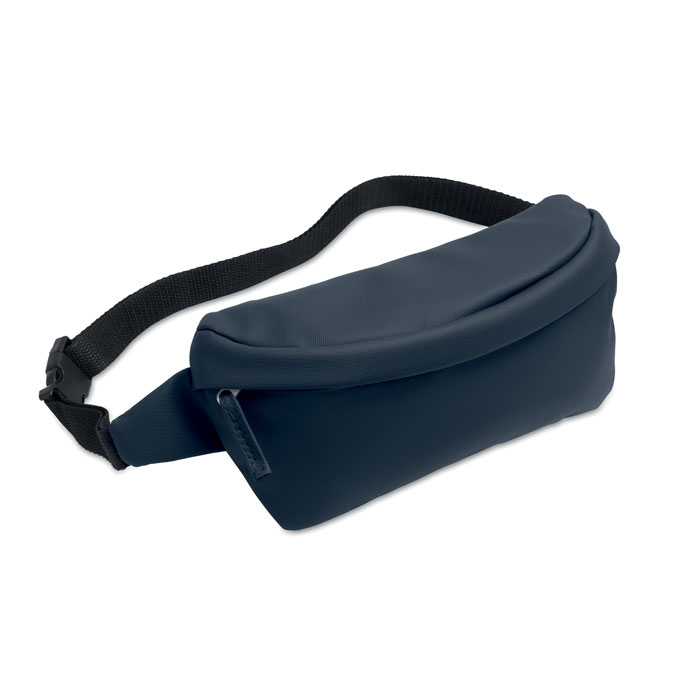 Sac banane 600D rPET promotionnel Bangkok Waist Bleu