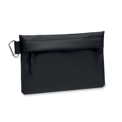 Pochette 600D RPET personnalisée avec mousqueton Carry