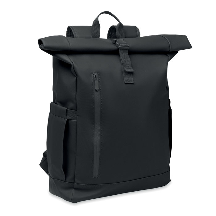 Sac à dos 600D RPET personnalisable Bangkok Roll Noir