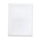 Sachet rectangulaire en papier blanc fin, présenté à plat.