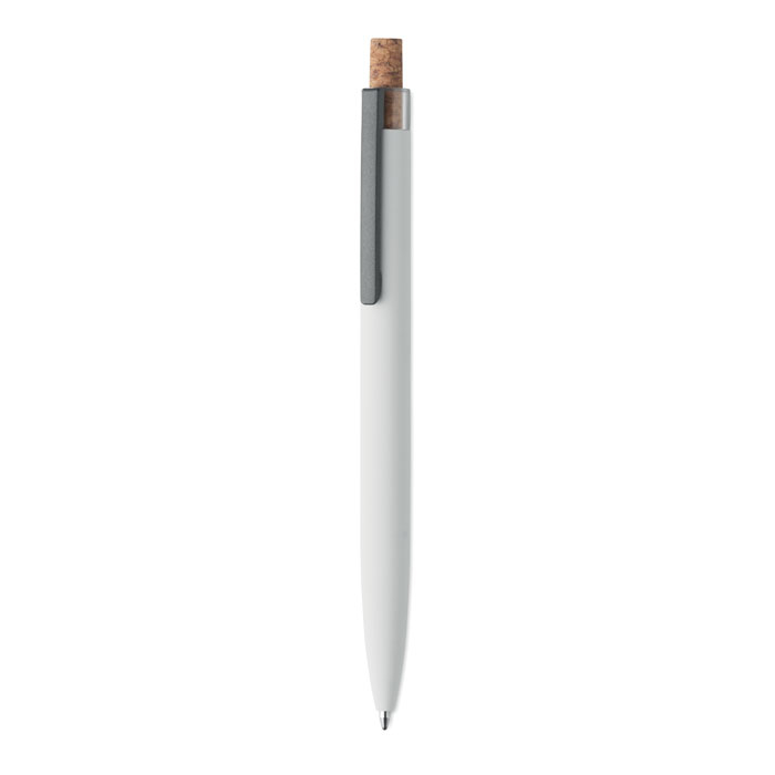 Stylo personnalisé en aluminium recyclé Bergamo+ Blanc