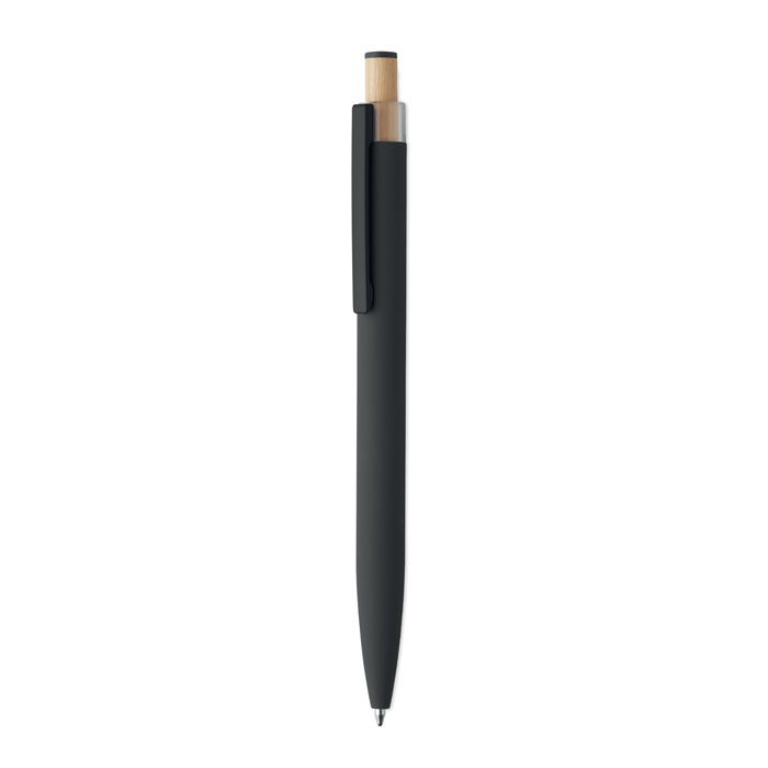 Stylo bille en alu recyclé personnalisable Bergamo++ Noir