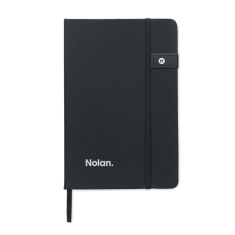 Carnet A5 avec clé USB 16 Go recyclé à personnaliser Usbnote