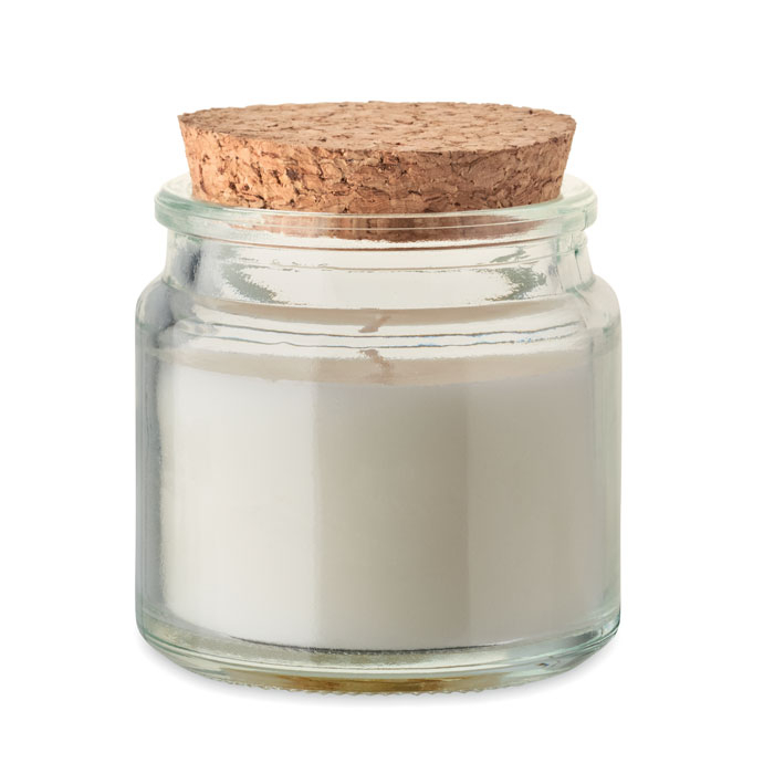 Bougie parfumée à personnaliser en verre Valo Beige