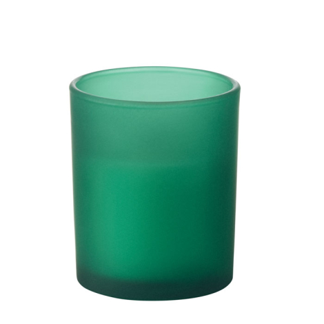Bougie publicitaire en verre avec mèche bois Kivas Wood