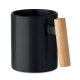 Mug en céramique 320 ml avec anse bois publicitaire Crenate