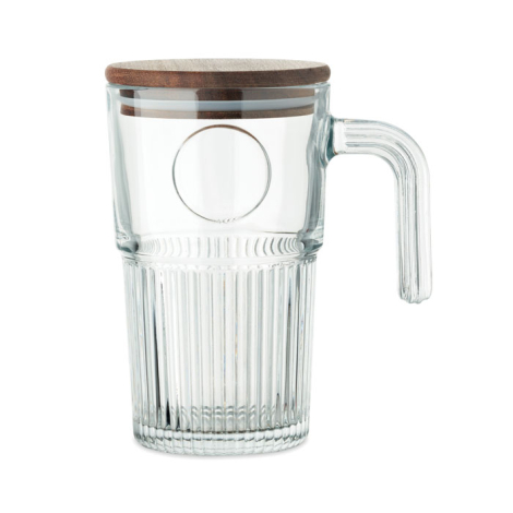 Mug en verre 450 ml à personnaliser Vitrio Jar