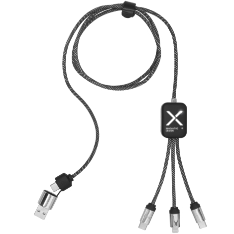 Câble 60W multi-sorties en matériaux recyclés Double C