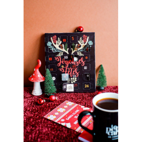 Calendrier de l’Avent chocolat bio à personnaliser deux formats