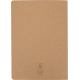 Carnet A5 couverture kraft souple avec coins arrondis, présenté de dos.