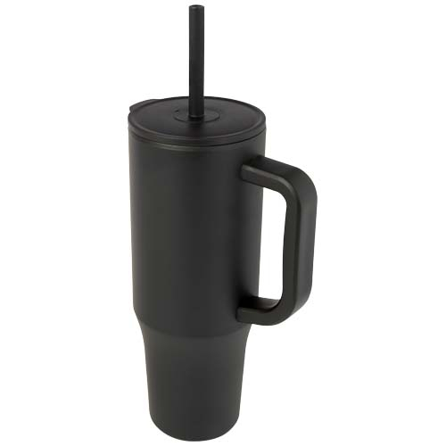 Gobelet isotherme acier recyclé 900 ml à personnaliser Brady Noir
