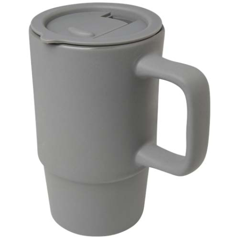 Mug céramique 450 ml promotionnel avec couvercle Carter
