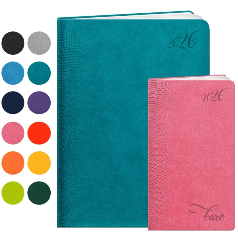 Agendas personnalisables 2 formats souples Faro