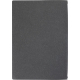 Carnet A5 noir à couverture souple présenté de dos.
