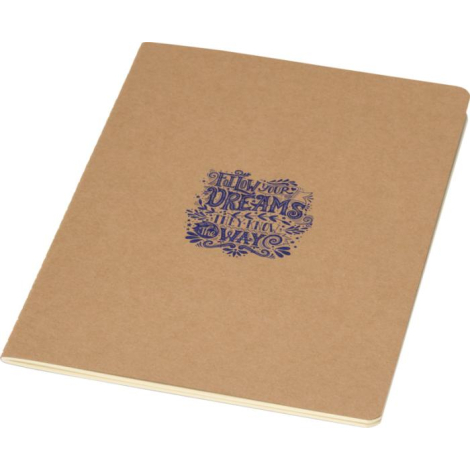 Cahier A5 publicitaire en carton kraft personnalisable Slyk