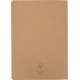 Carnet A5 en carton kraft souple présenté de dos avec couverture naturelle sans marquage apparent.