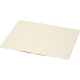 Carnet A5 ouvert montrant ses pages crème à pointillés réguliers.