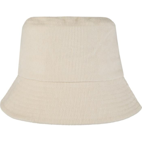 Bob en velours côtelé beige présenté de face sans marquage apparent.