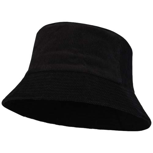 Bob en velours côtelé coton recyclé personnalisable Howson Noir
