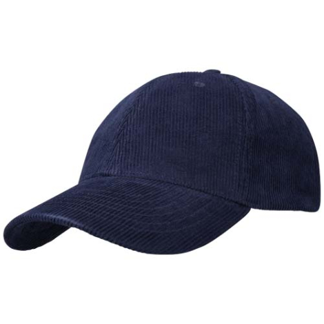 Casquette promotionnelle velours côtelé recyclé 6 pans Hutton
