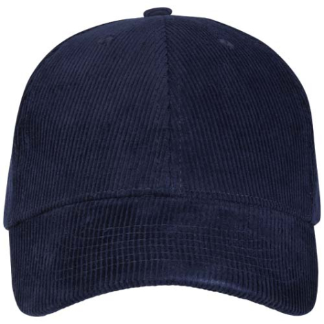 Casquette promotionnelle velours côtelé recyclé 6 pans Hutton