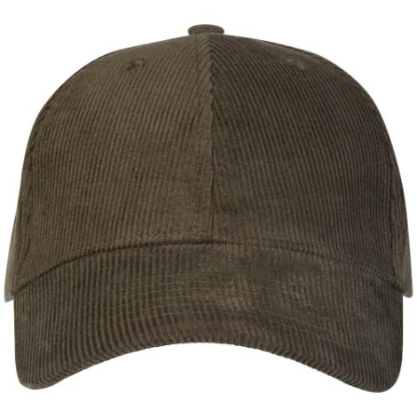 Casquette promotionnelle velours côtelé recyclé 6 pans Hutton