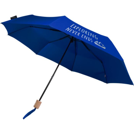Parapluie compact personnalisé en tissu RPET Dane